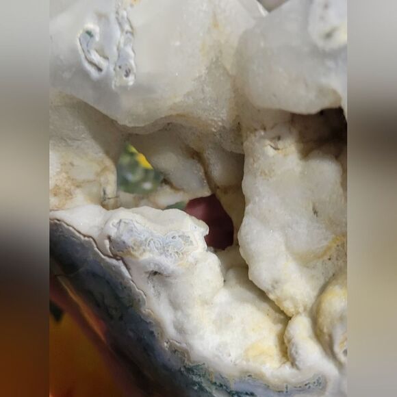 Druzy Moss Agate Heart - Picture 5 of 9